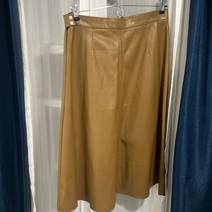 Imitation Leather Skirt